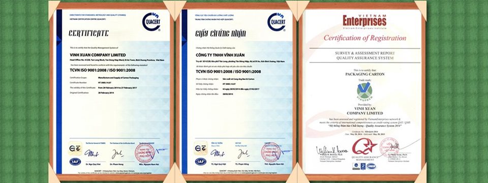 ISO & CERTIFICATE